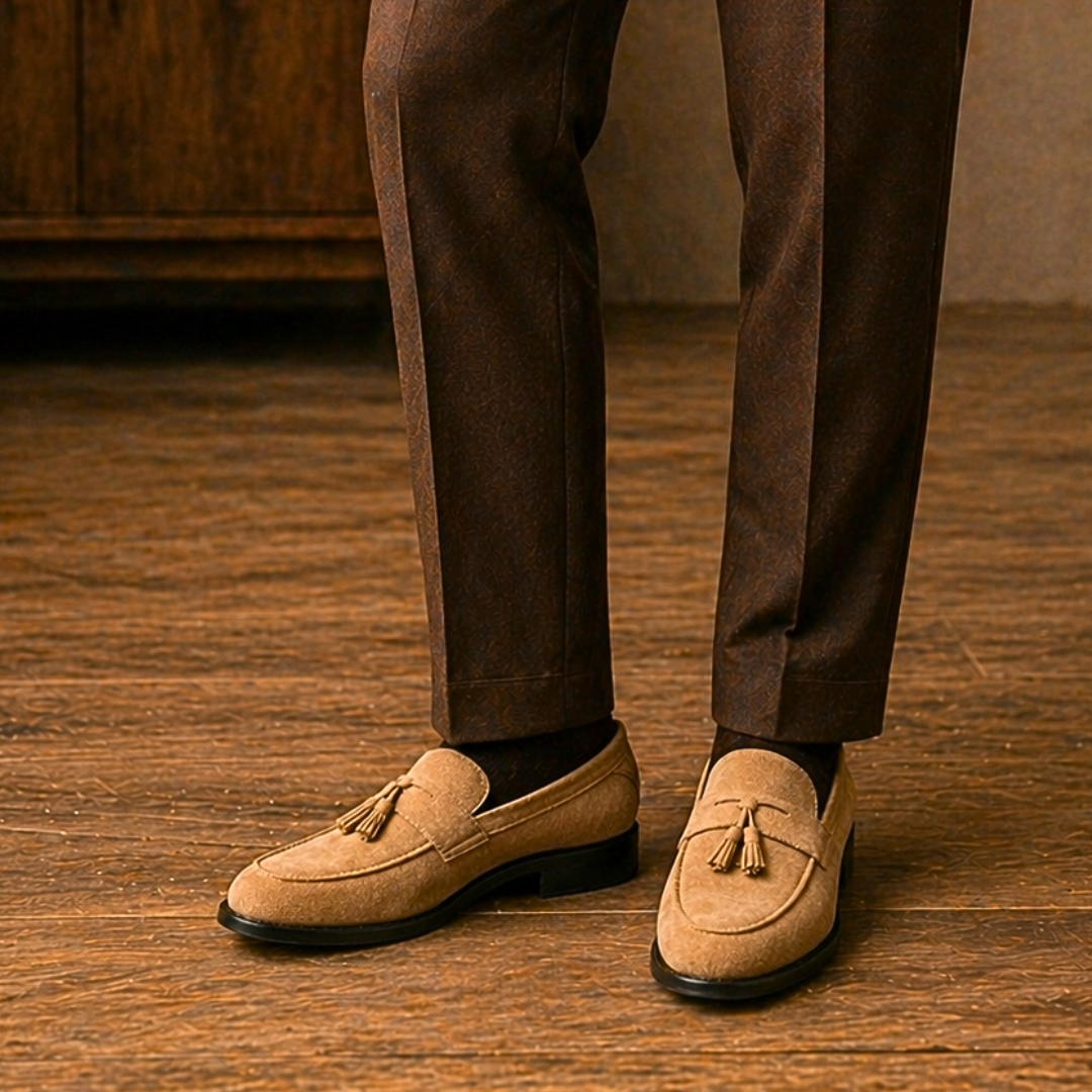 Tassel Suede Loafers