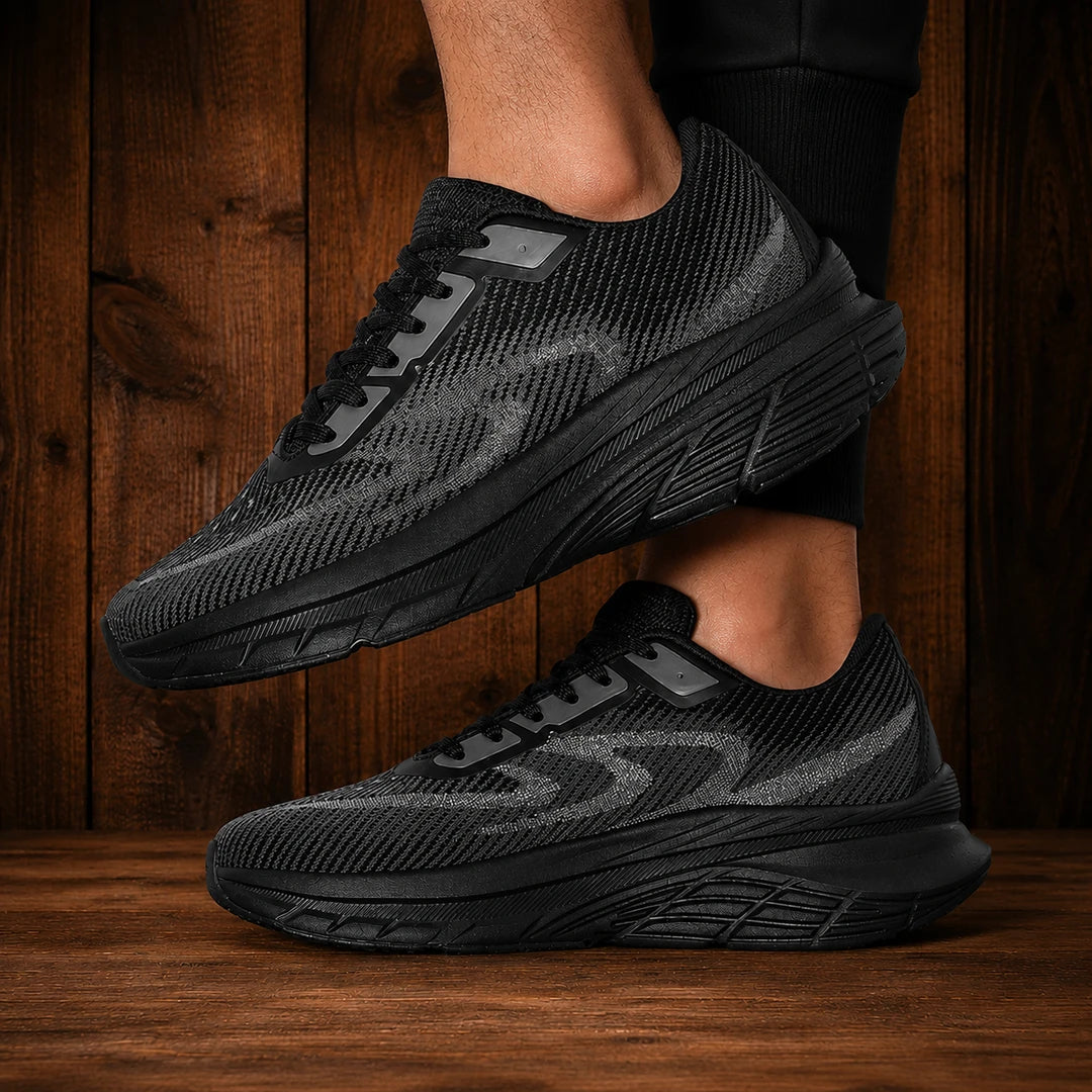 Textured Mesh Casual Sneakers