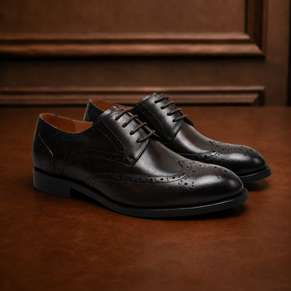Refined Leather Derby Shoes