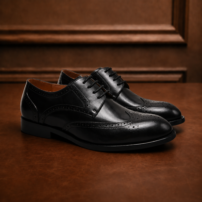 Refined Leather Derby Shoes
