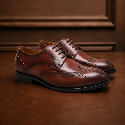 Refined Leather Derby Shoes