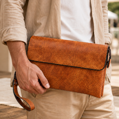 Classic Leather Clutch