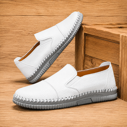 Authentic Leather Slip-Ons