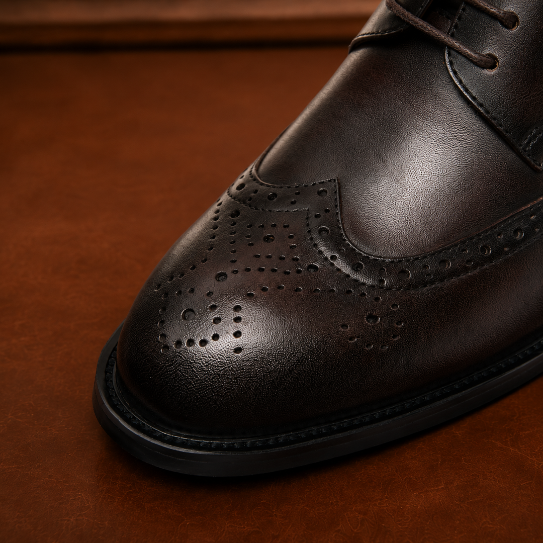 Refined Leather Derby Shoes