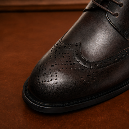 Refined Leather Derby Shoes