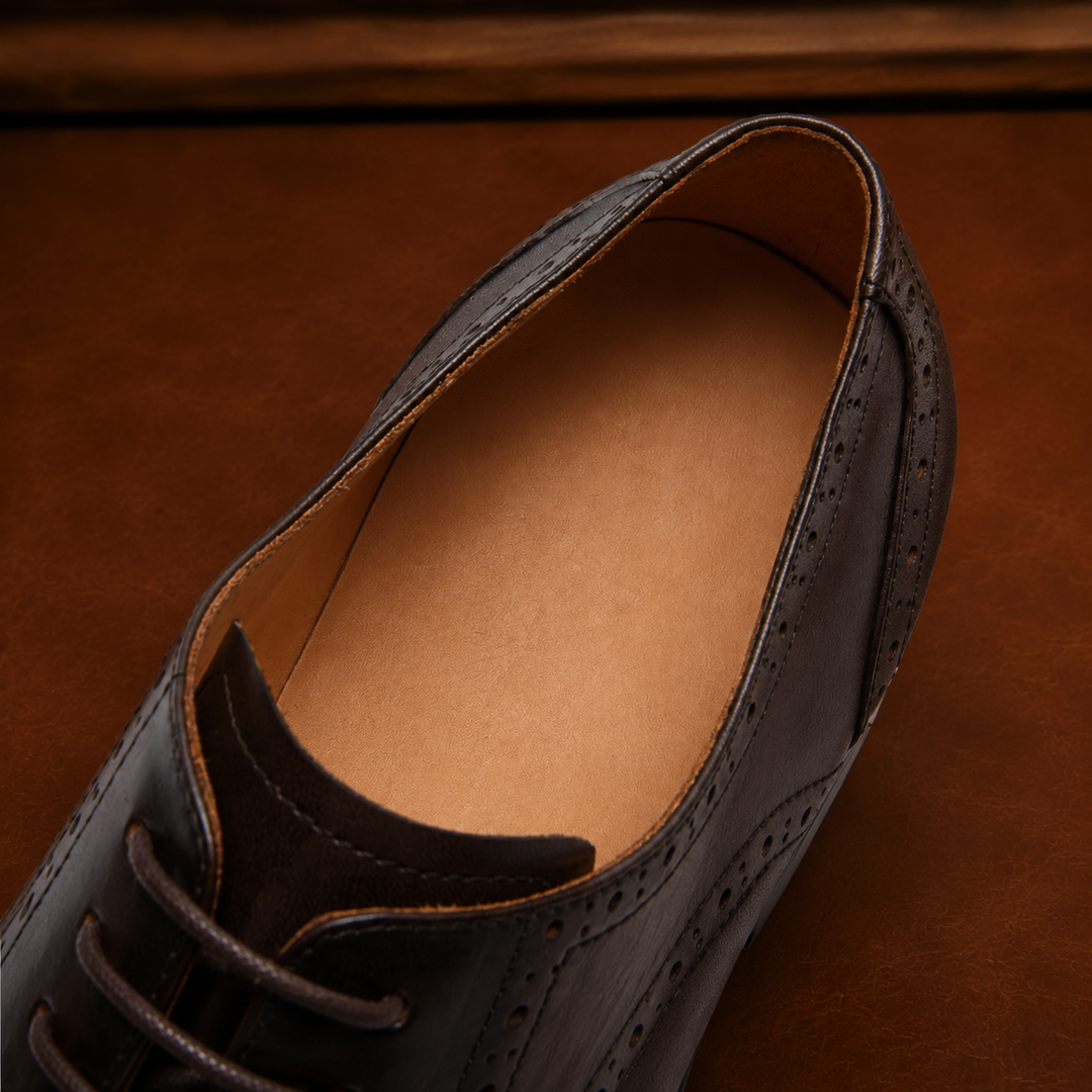 Refined Leather Derby Shoes
