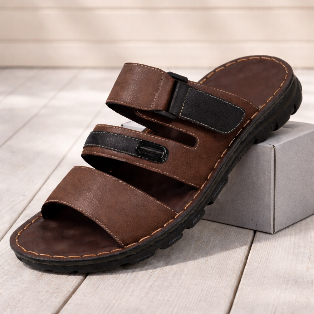 Leather Comfort Slides