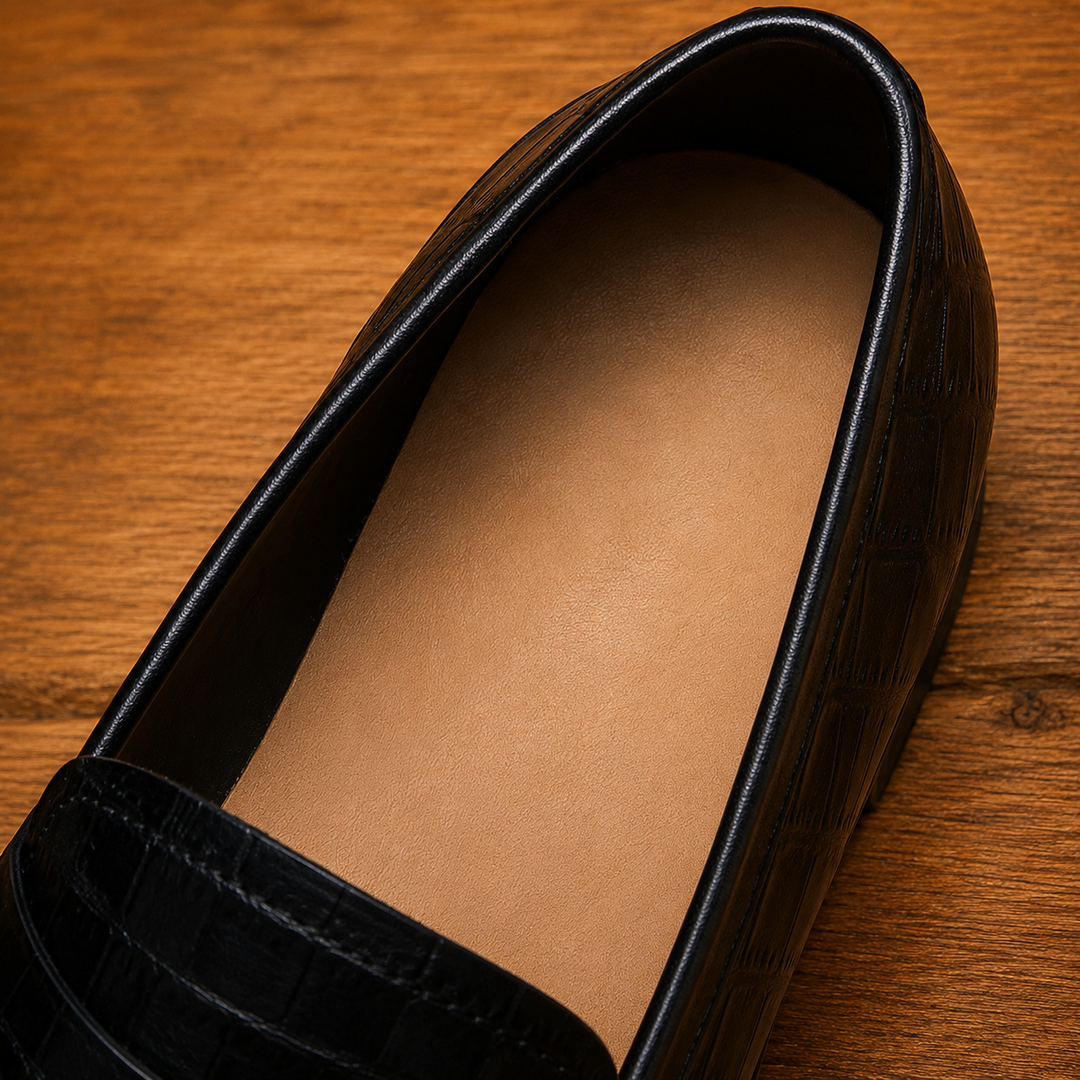 Luxurious Crocodile Penny Loafers