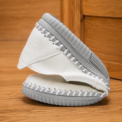 Authentic Leather Slip-Ons