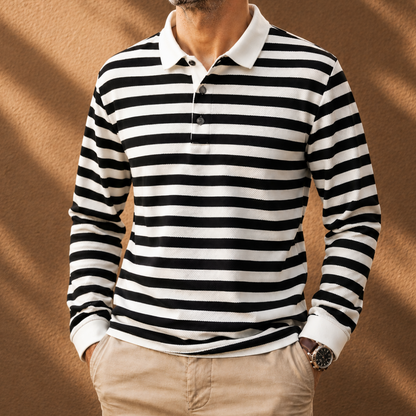 Casual Stripe Polo Shirt