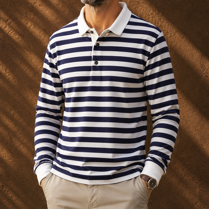 Casual Stripe Polo Shirt