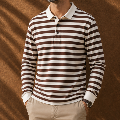 Casual Stripe Polo Shirt