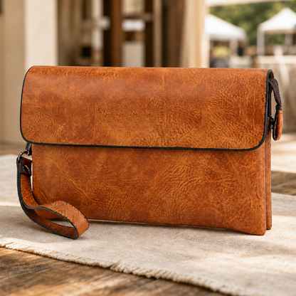 Classic Leather Clutch