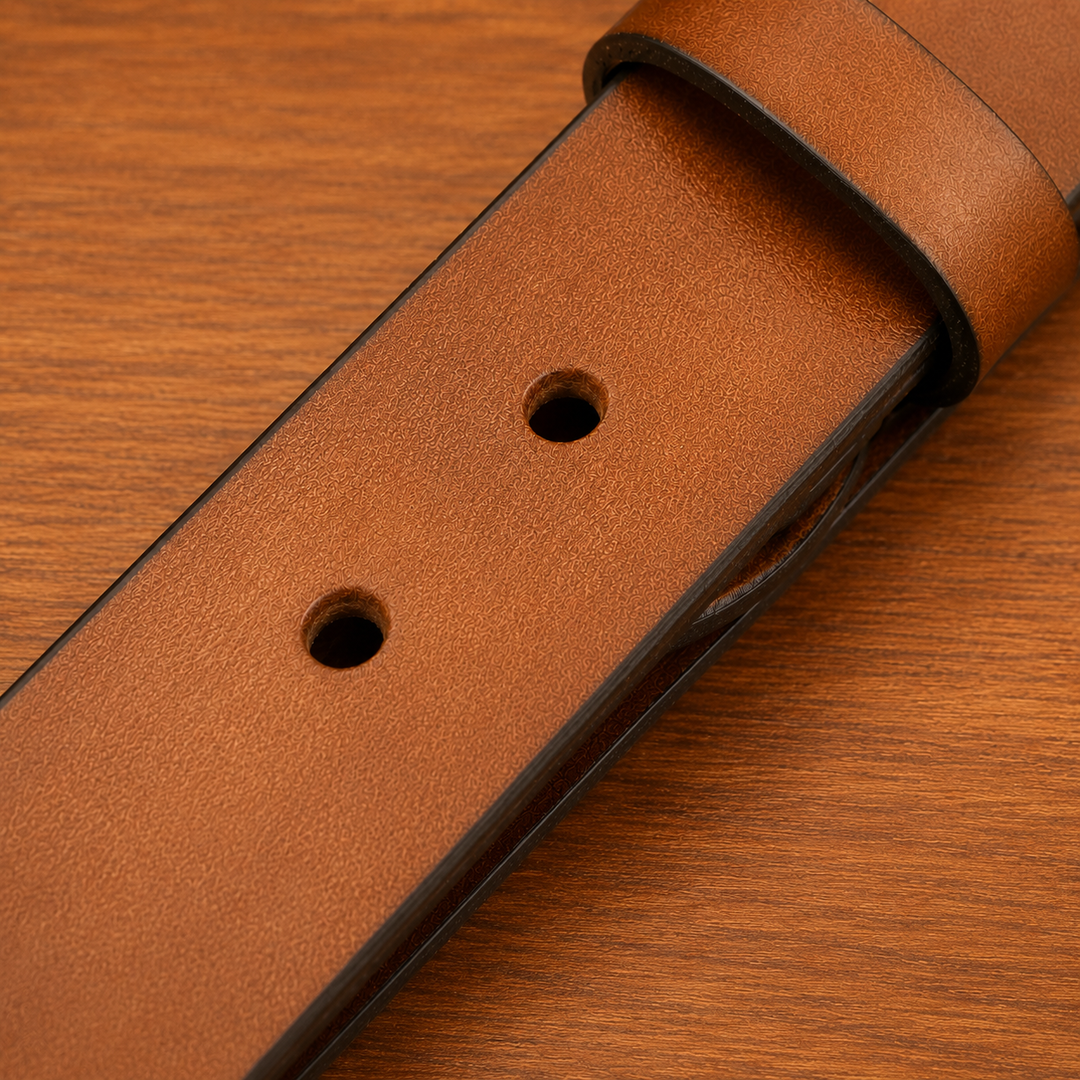 Vintage Buckle Leather Belt