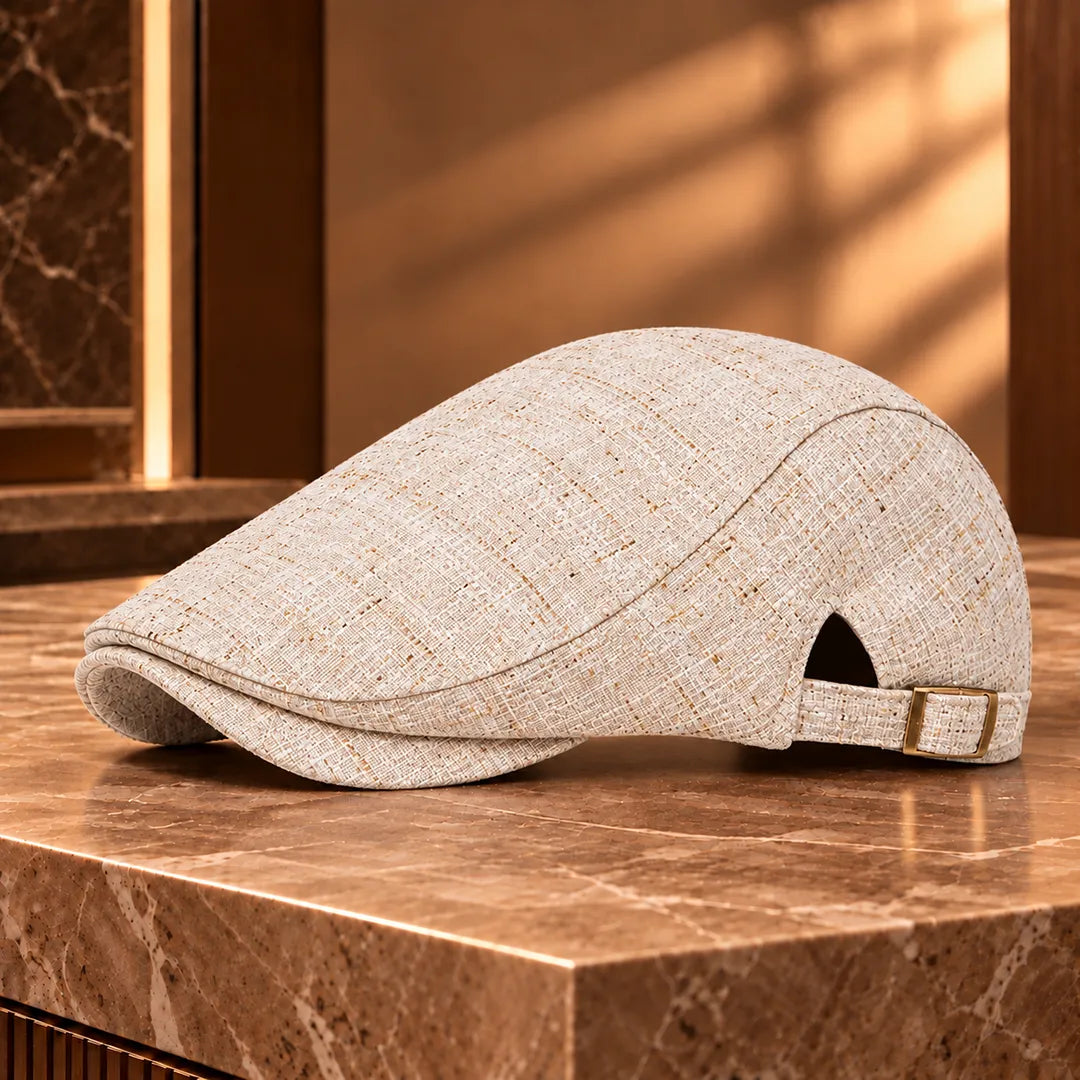 Classic Buckle Flat Cap