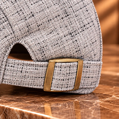 Classic Buckle Flat Cap