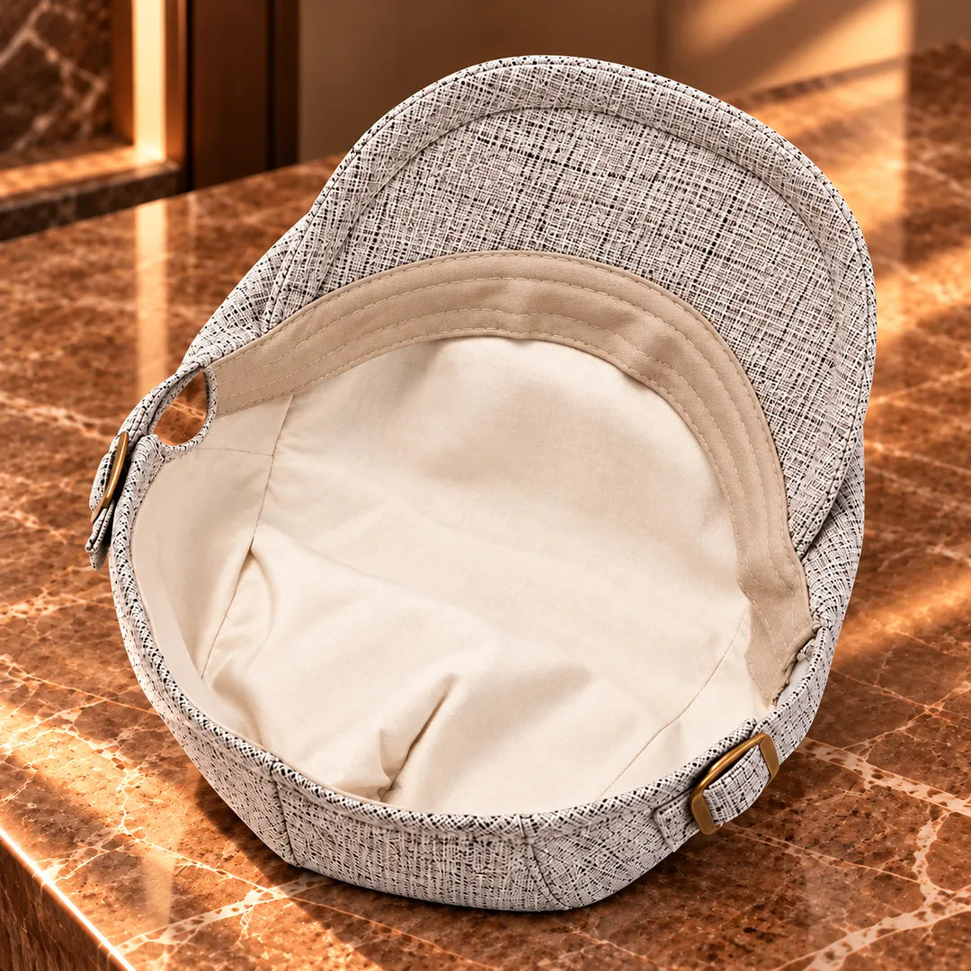 Classic Buckle Flat Cap