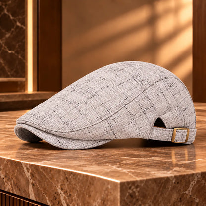 Classic Buckle Flat Cap