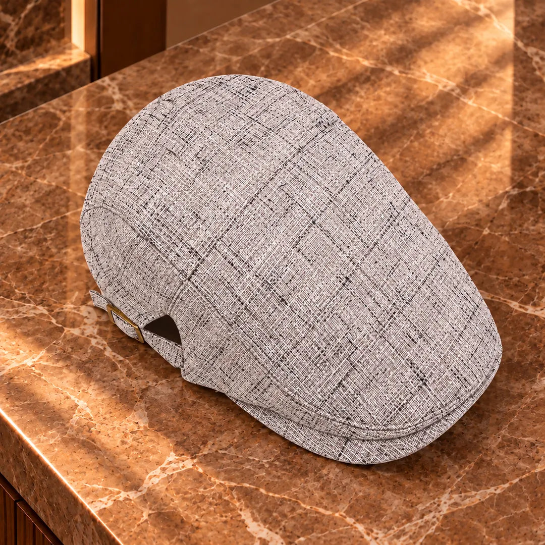Classic Buckle Flat Cap