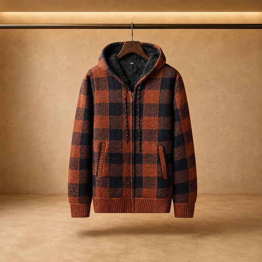 Classic Plaid Hooded Jacket