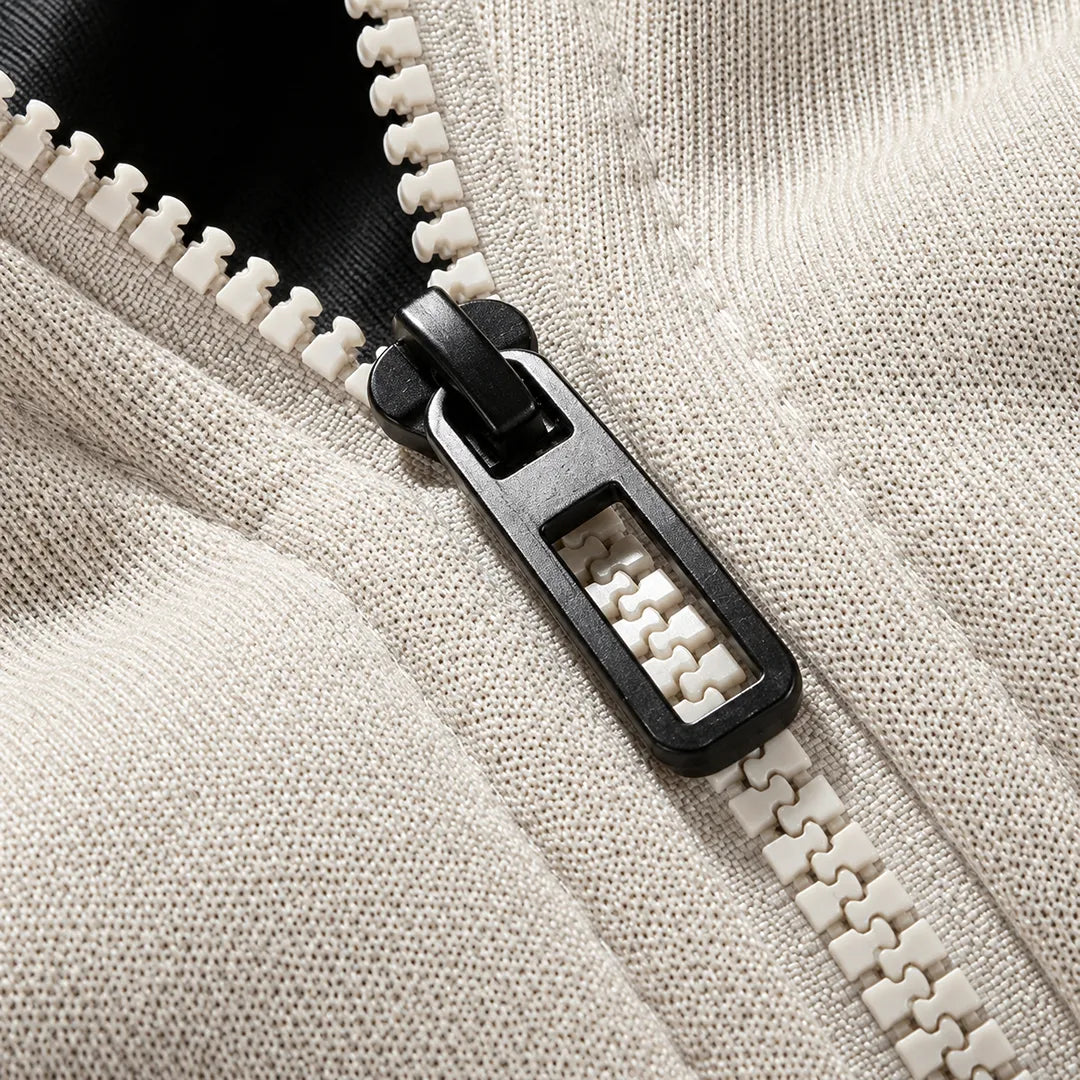 Contrast Hood Snap Jacket