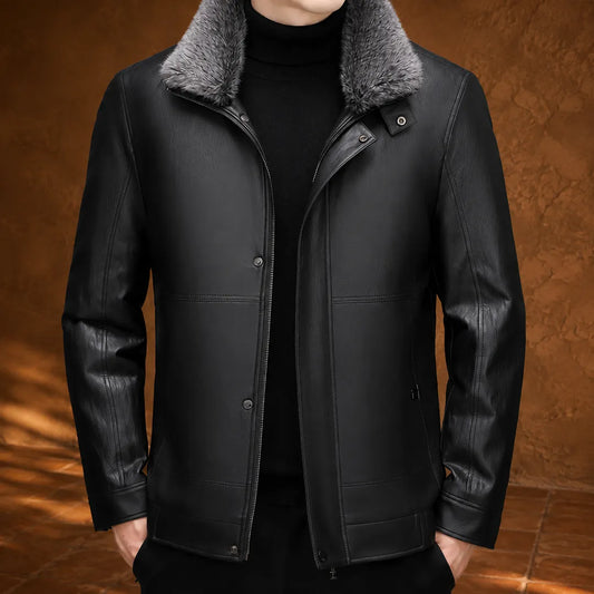 Faux Fur Collar Jacket