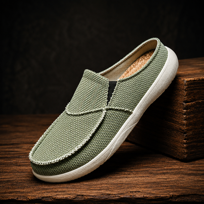 Woven Slip-On Loafers