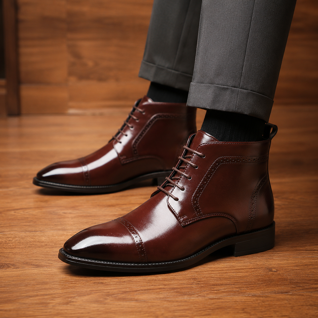 Premium Office Leather Boots