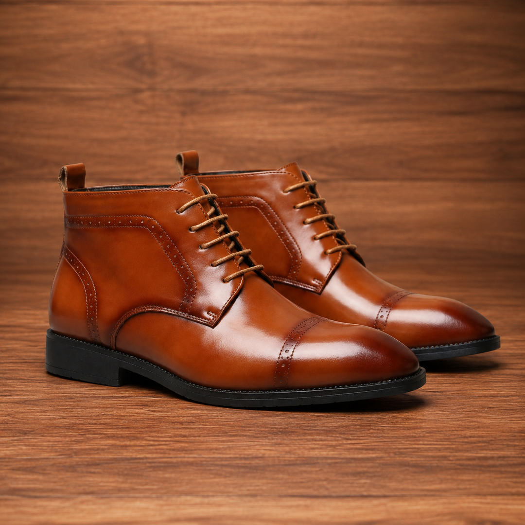 Premium Office Leather Boots