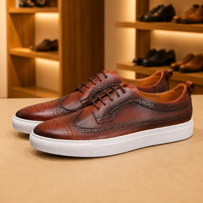 Luxurious Leather Sneakers