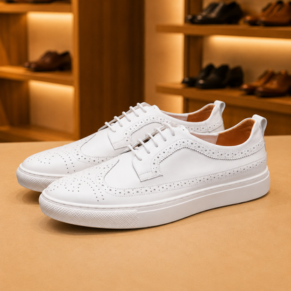 Luxurious Leather Sneakers