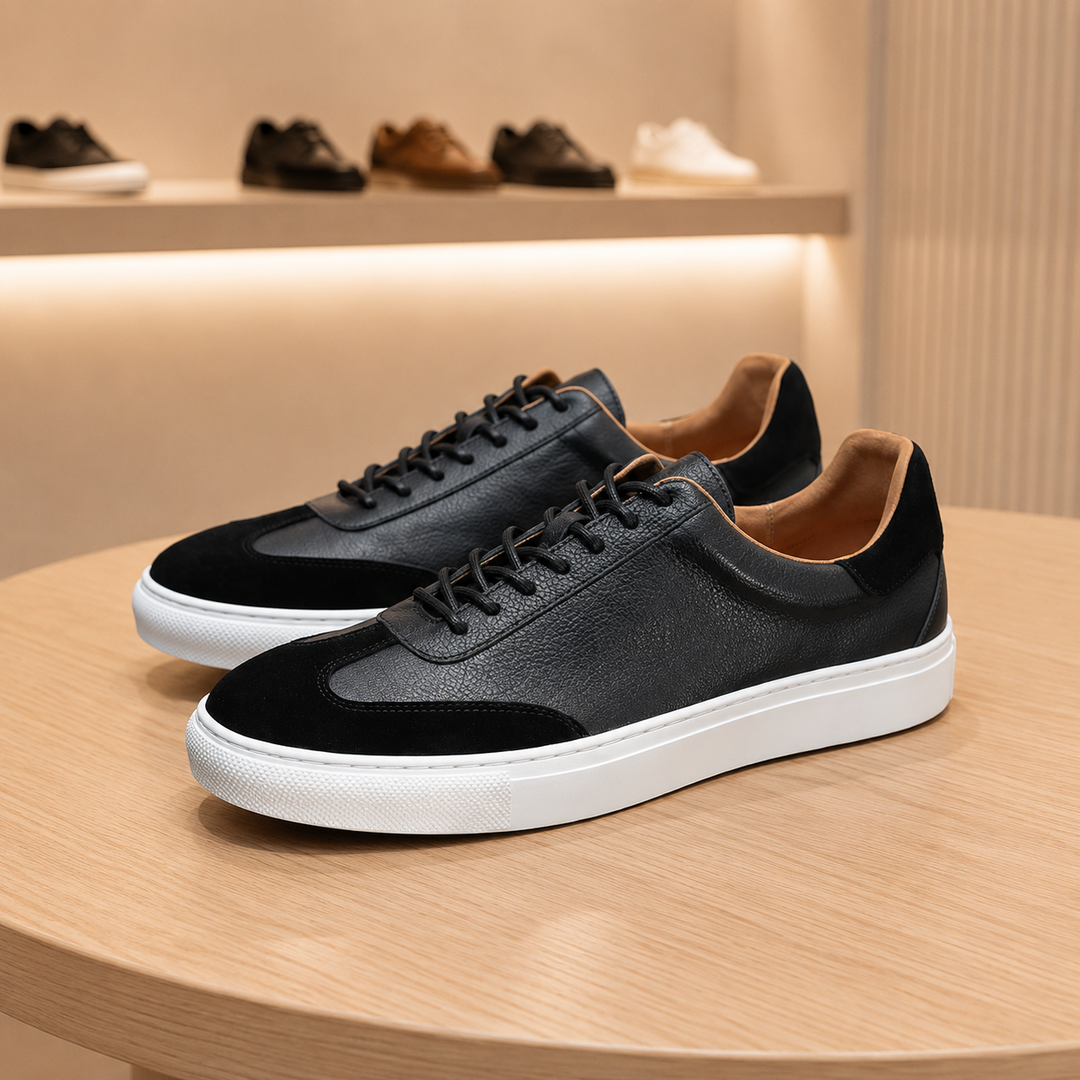 Polished Leather Sneakers