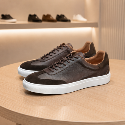 Polished Leather Sneakers