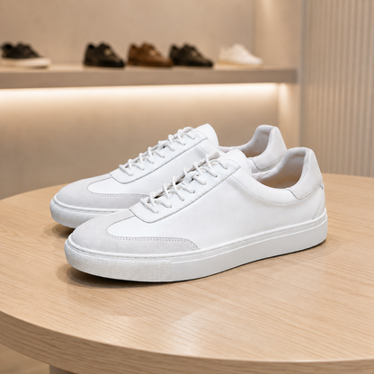 Polished Leather Sneakers