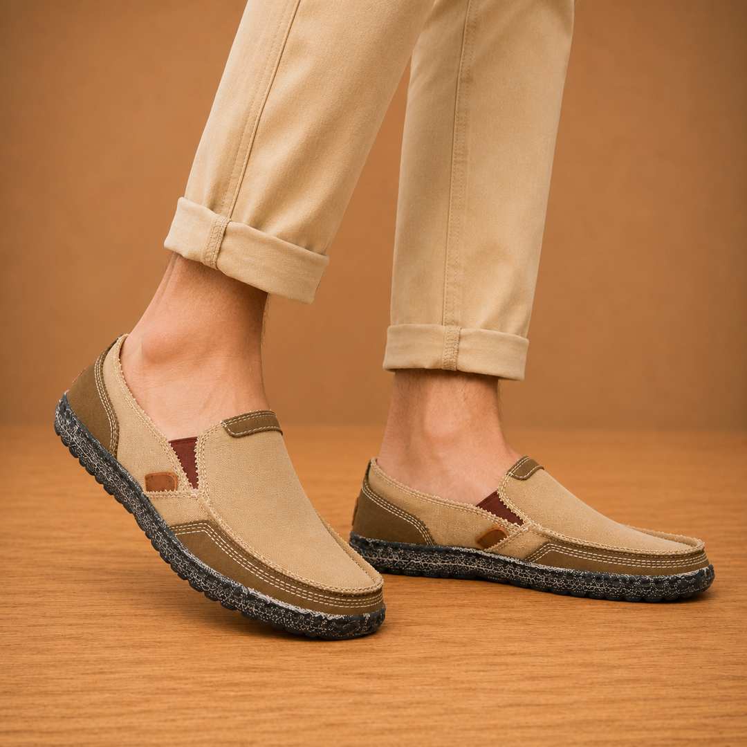 Canvas Slip-On Loafers