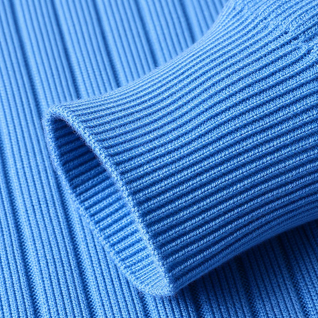Modern Knit Polo Sweater