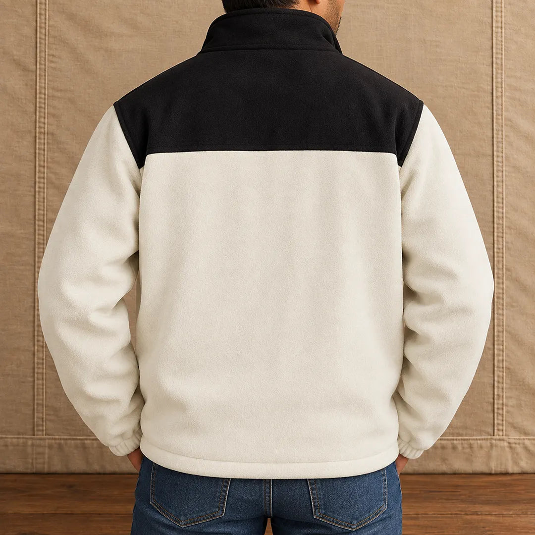 Modern Textured Zip Jacket