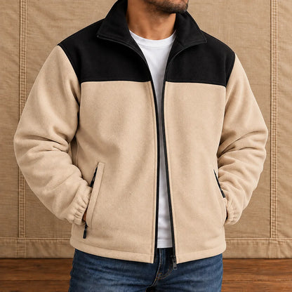 Modern Textured Zip Jacket