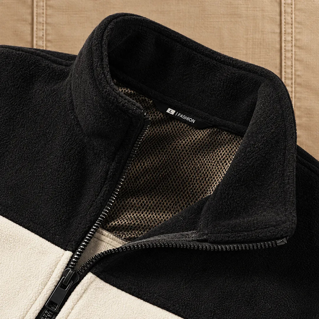 Modern Textured Zip Jacket
