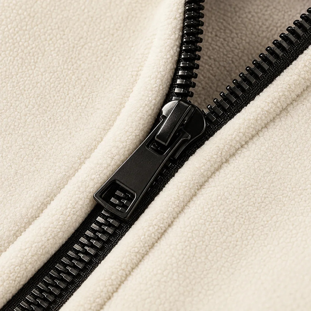 Modern Textured Zip Jacket