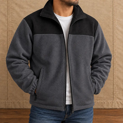 Modern Textured Zip Jacket