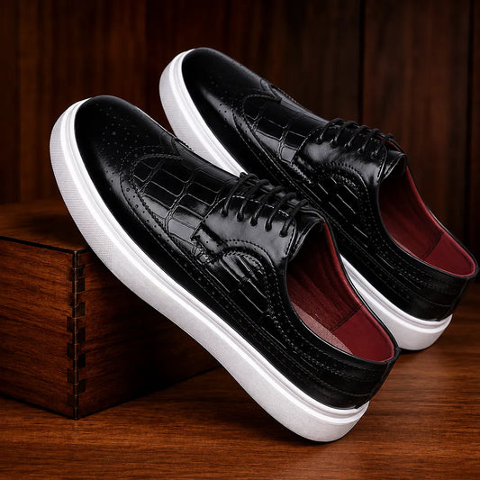 Polished Comfort Brogue Sneakers