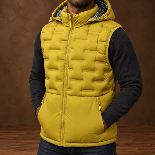 Quilted Hooded Puffer Vest