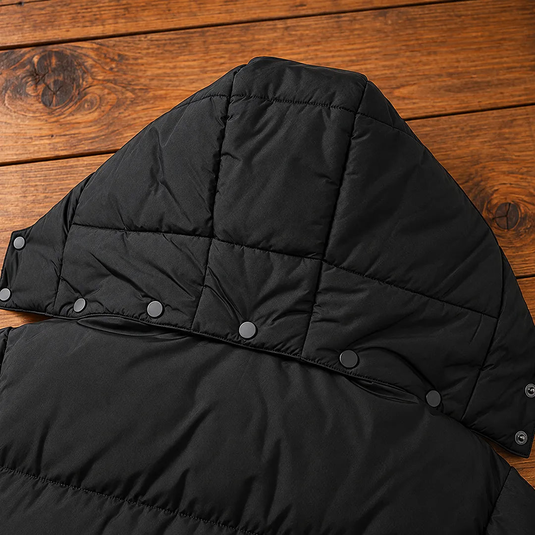 Snap Hood Puffer Jacket