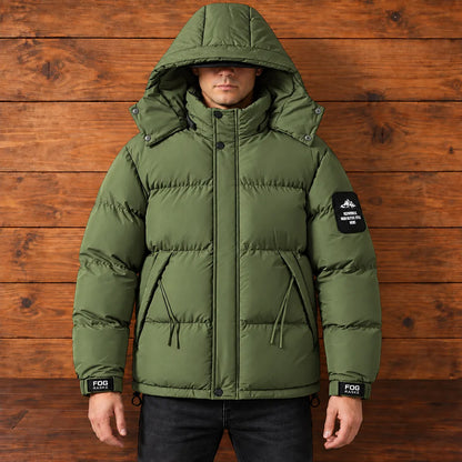 Snap Hood Puffer Jacket