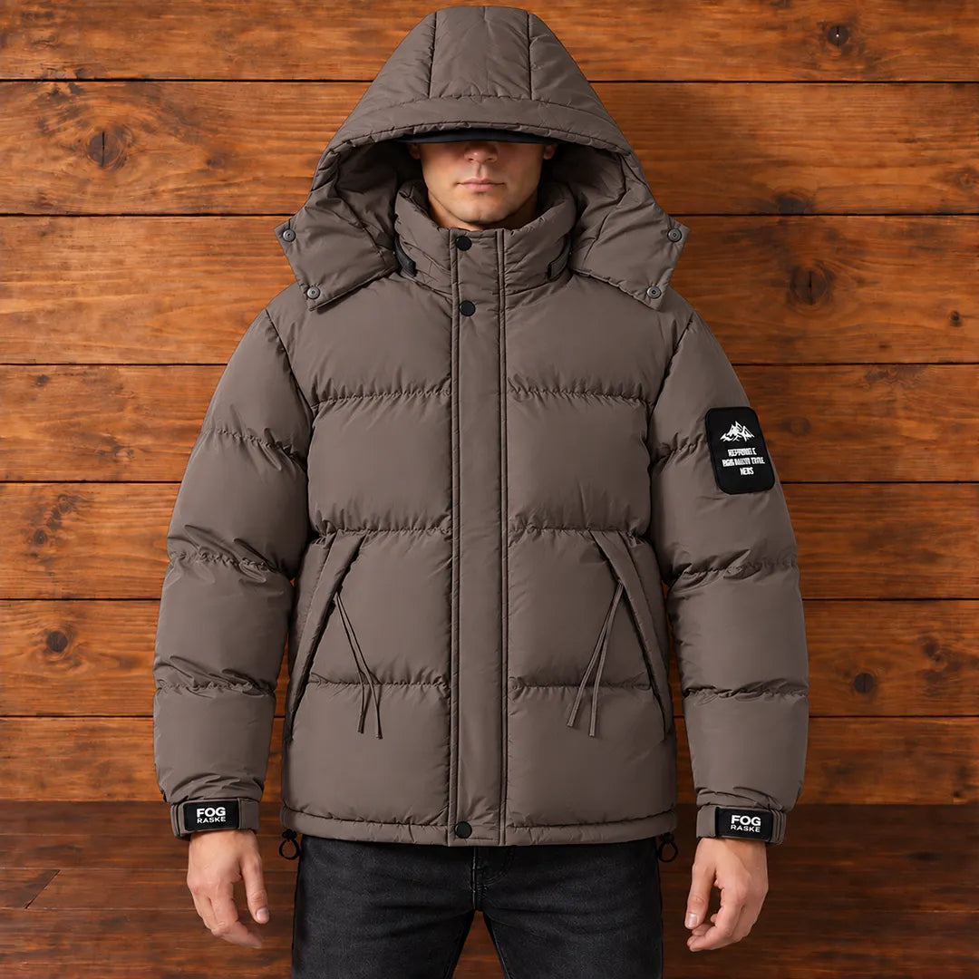 Snap Hood Puffer Jacket
