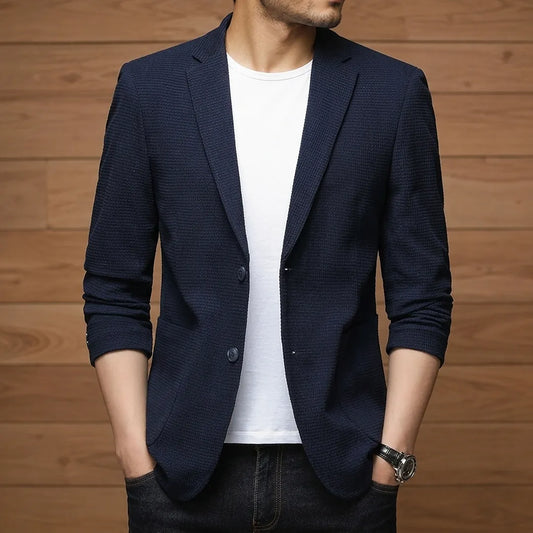 Textured Casual Blazer