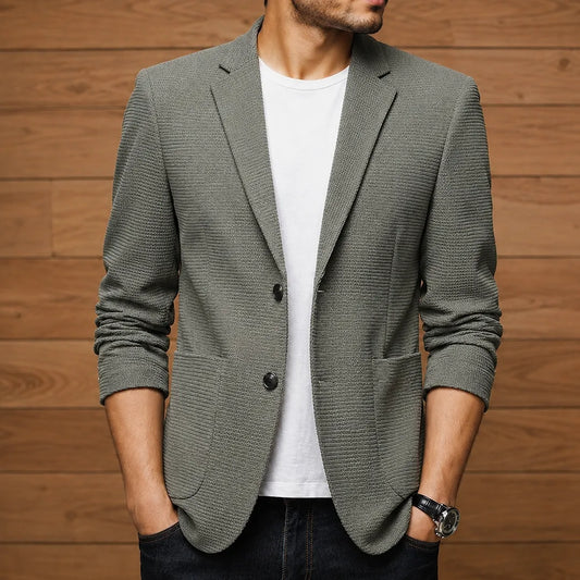 Textured Casual Blazer