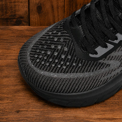 Textured Mesh Casual Sneakers