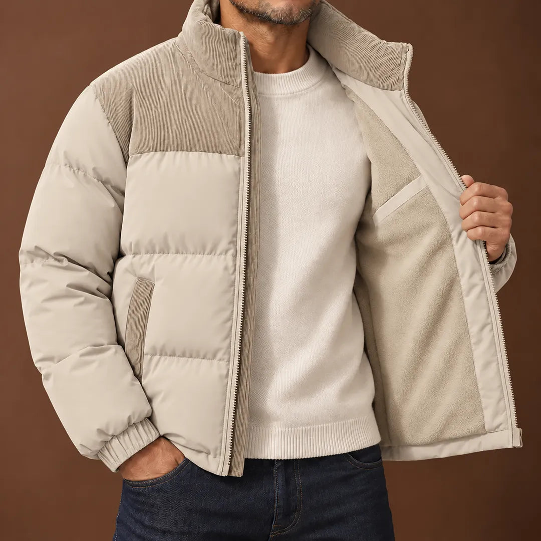 Textured Puffer Jacket